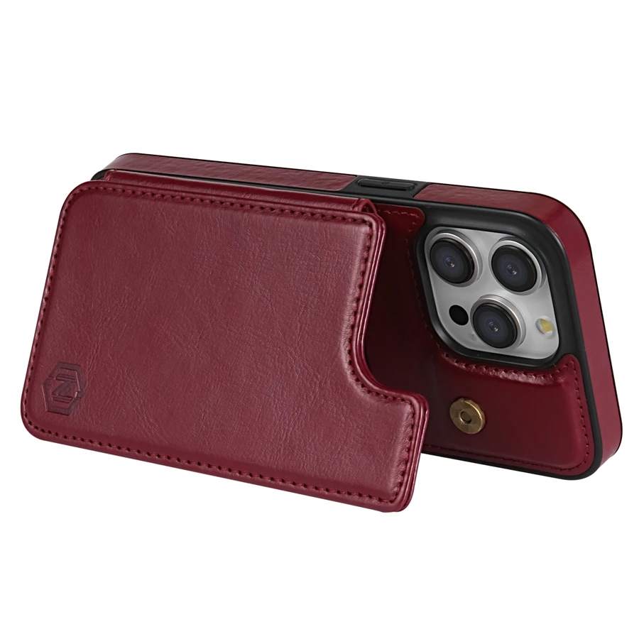 Leather Phone Case With Rfid Blocking For Iphone Models_voghion.com