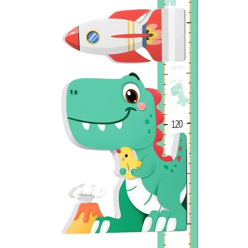 Wall Stickers Children's Magnetic 3D Stereo Height Ruler Baby Removable Cartoon Measuring Instrument for Home