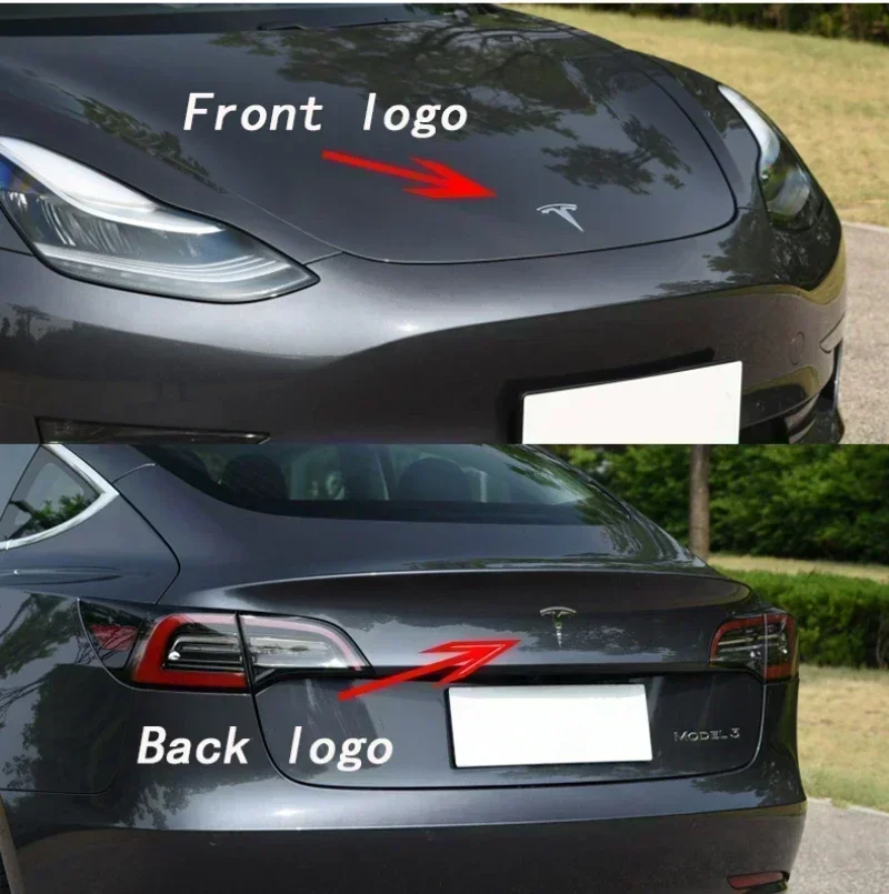 Tesla emblem front hood