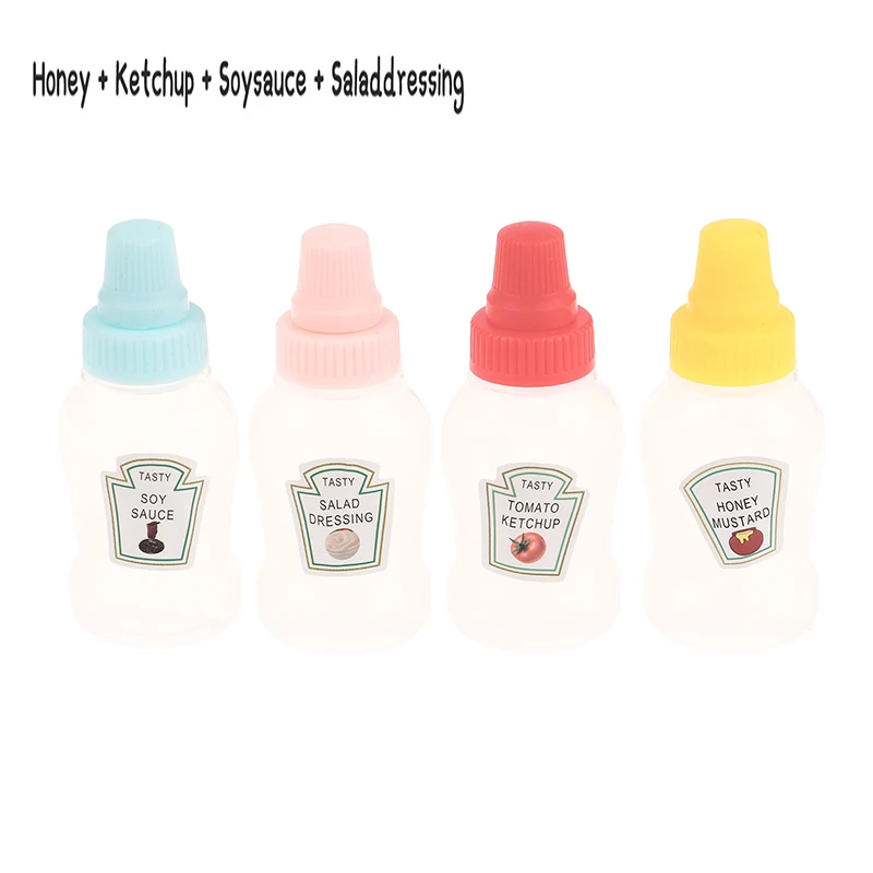 Miniature Tomato Ketchup Bottle Set - Portable Sauce Containers