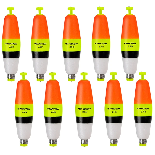 3pcs Fishing Weighted Bobbers Foam Floats Snap-on Pear Shape Buoy Bobber  Strike Indicator for Bottom Rig Bass Trout Crappie