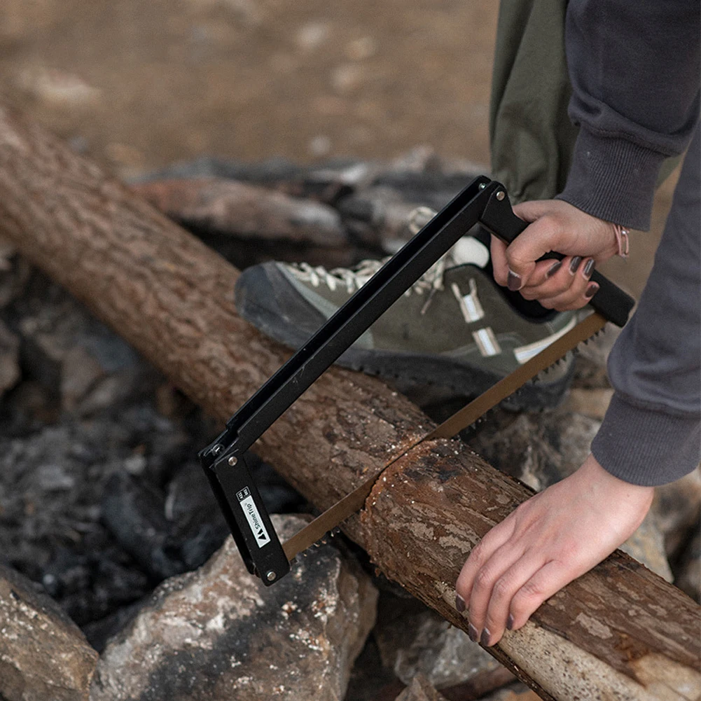 Folding Hand Pruning Saws Hiking Wood Saw Multifunctional Aluminum Alloy with Storage Pouch Camping/Garden/Outdoor Survival Tool 4