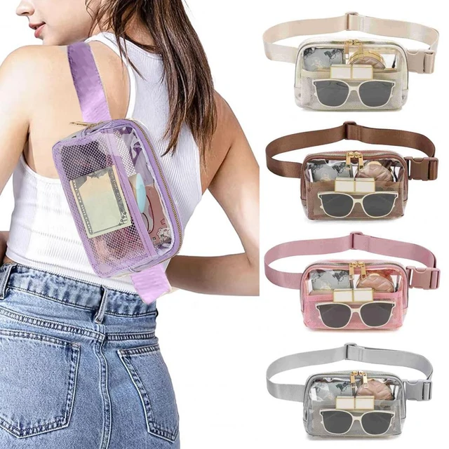  Clear Fanny Pack Belt Bag Stadium Approved for Women