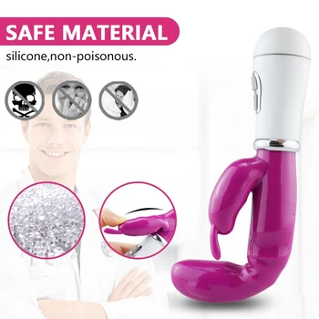 G-Spot Rabbit Vibrators For Women Clitoris Stimulator Powerful  Massager Dildo Masturbators fidget Sex Toys For Women Sex Shop 2