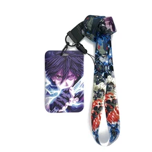  Cartoon Credential Holder Keychains Neck Lanyard For Pass Card Anime Credit Card Holder Keychain Straps Mobile Phone Wholesale 