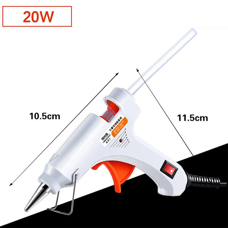 DTBD 20W/50W Hot Melt Glue Gun Household Mini Indusrial Adhesive Hot Gun for Kids DIY Craft Repair Tools Use 7mm Glue Sticks