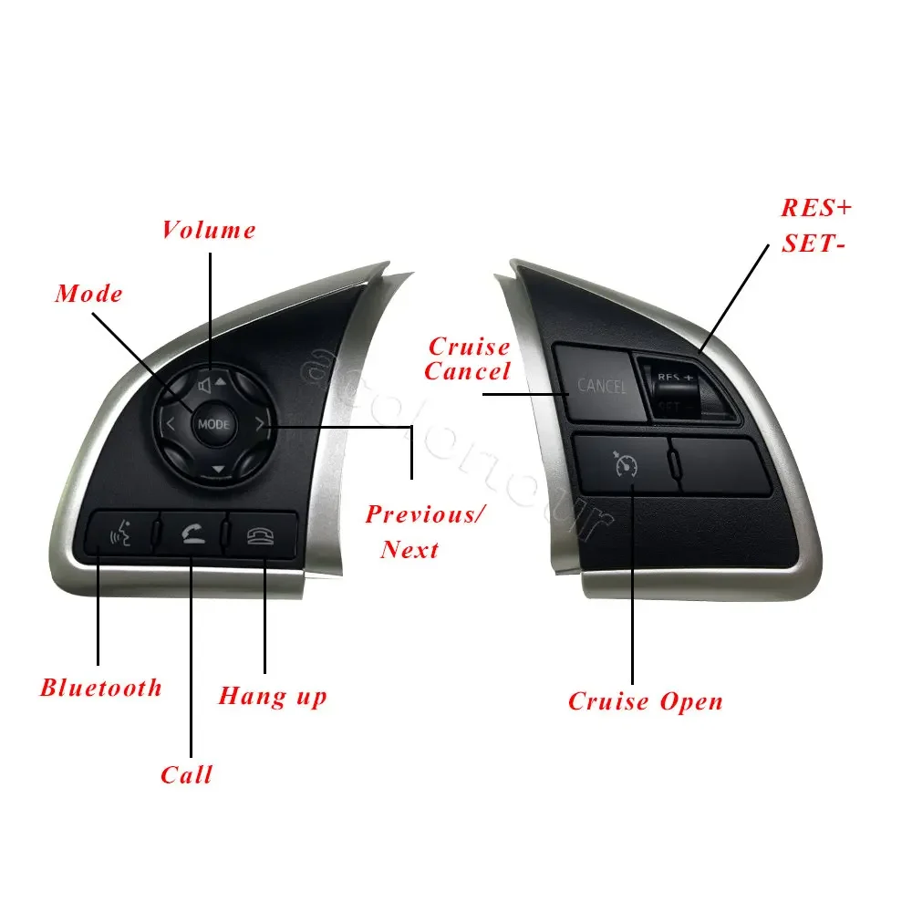 Multimedia Audio Volume Button Steering Wheel Cruise Control Switch Mitsubishi Outlander ASX Space Star L200 Mirage Attrage wheel steering adapter steering wheel trim cover
