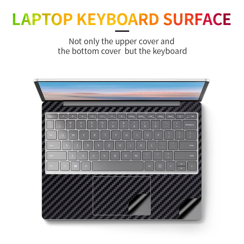 Vinyl Film Sticker Laptop Sticker Full Protective Skins for Surface go2 3 Laptop 3 /4/5 13.5 15 inch Vinyl Sticker for Book 2 13.5 15 solid color Simplicity