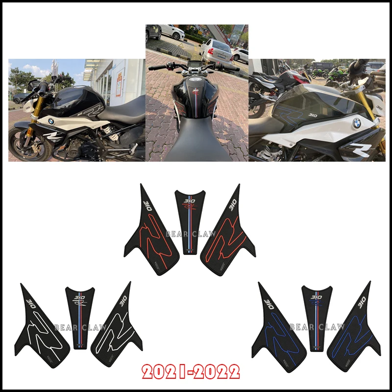 For BMW G 310R G310R 16-22 Motorcycle Tank Traction Pad Side Gas Knee Grip Protector Anti slip sticker with a super strong 3M левая рукоятка smallrig wooden grip with nato mount 2118 2118c