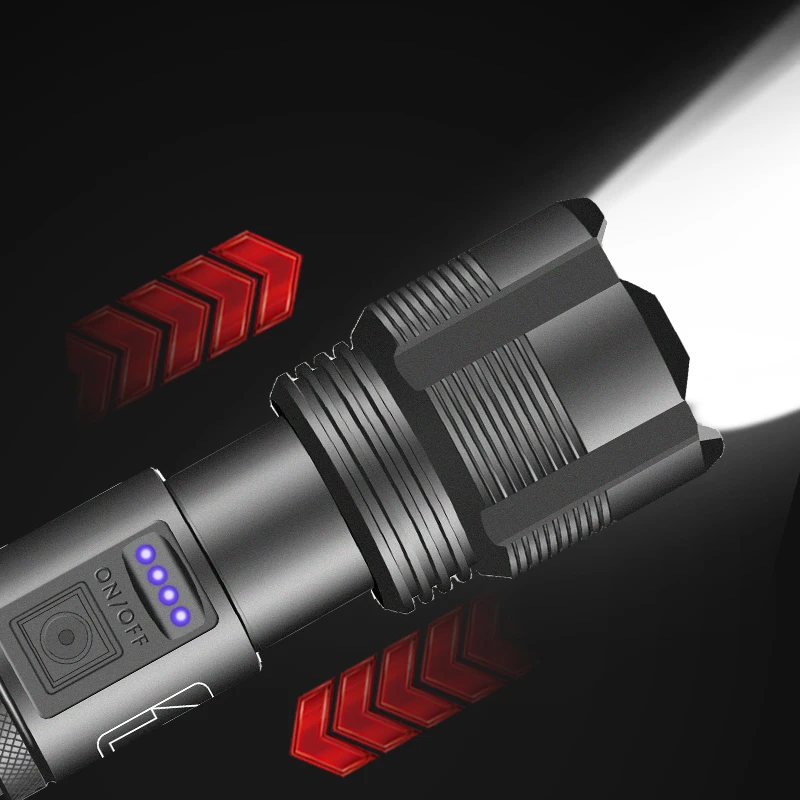Led Tactical Flashlight XHP70.2 XHP50.2 Usb Hunting Torch Zoomable Rechargeable Lantern 18650 AAA Battery Camping camping light portable flashlight portable lanterns camping lamp camping lantern