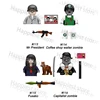 MOC City Halloween Zombie Walking Deads Ghost Figure Building Blocks Soldiers Bricks Criminal  Tombstones Weapons Kid Gifts Toys 3