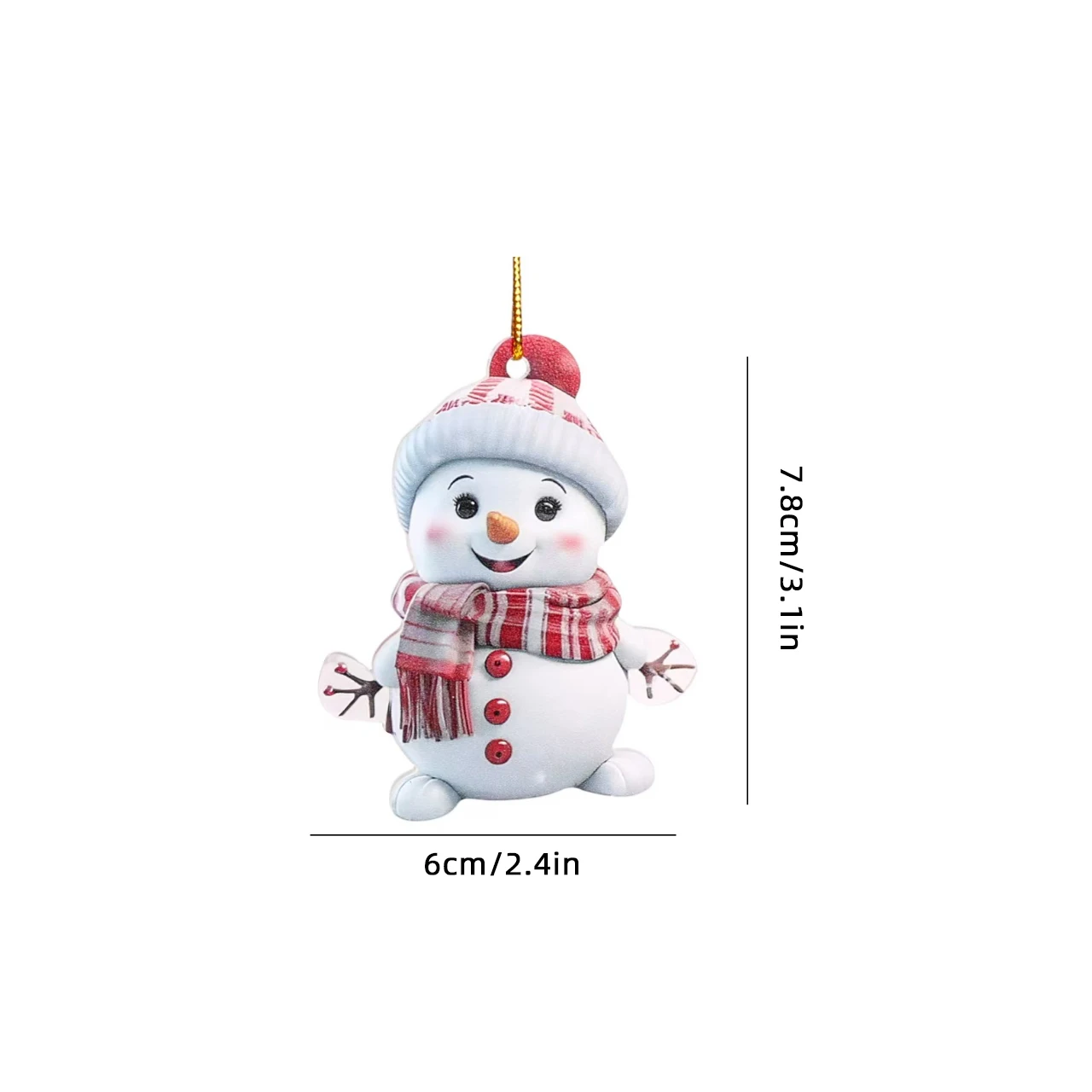 Christmas Snowman Pendants Xmas Tree Hanging Ornaments Car Decoration Pendant Christmas Party Kids Toys Gift