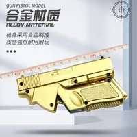 Soft Bullet Gun Folding Glock Toy Gun Pistol Model Alloy Mini Gun For Adults Collection Decoration Boys Fake Gun Toy A478 2
