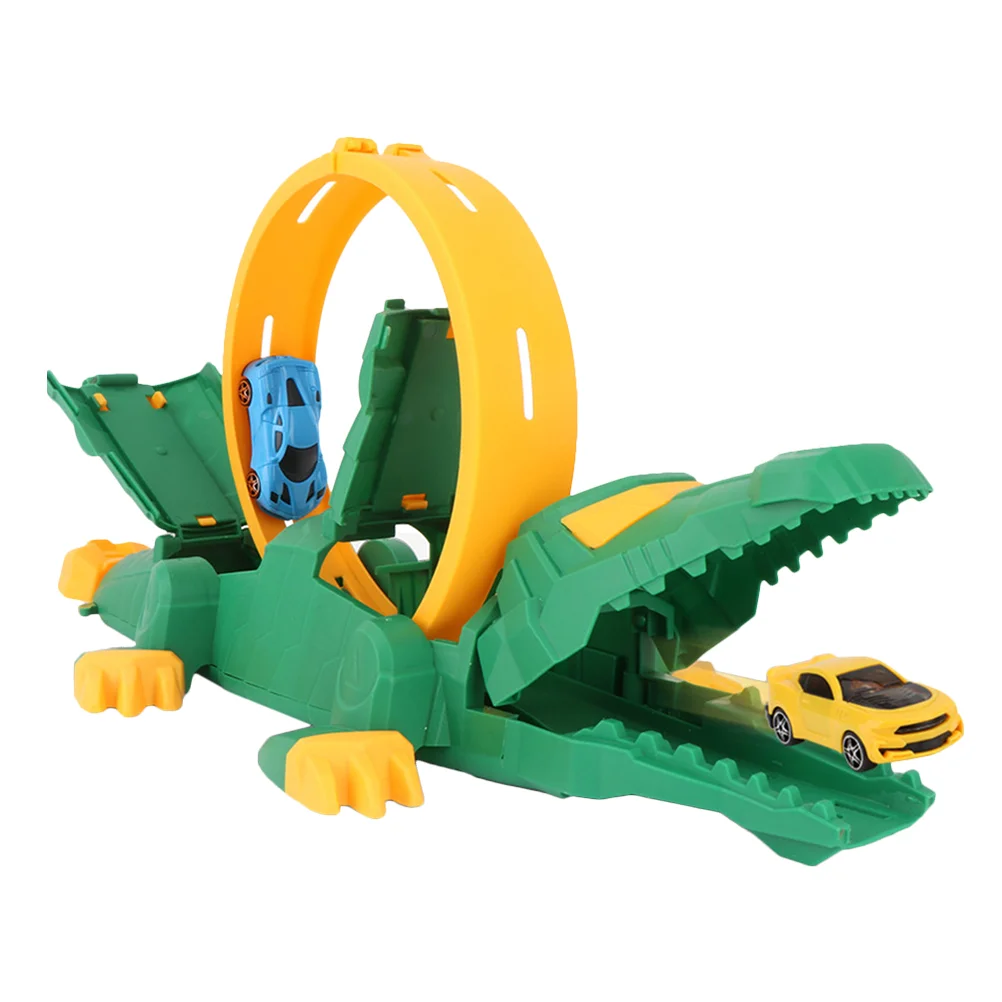 

Kids Outdoor Toys Alligator Ejection Track Launcher Children Educational Baby Crocodile Catapult Cars