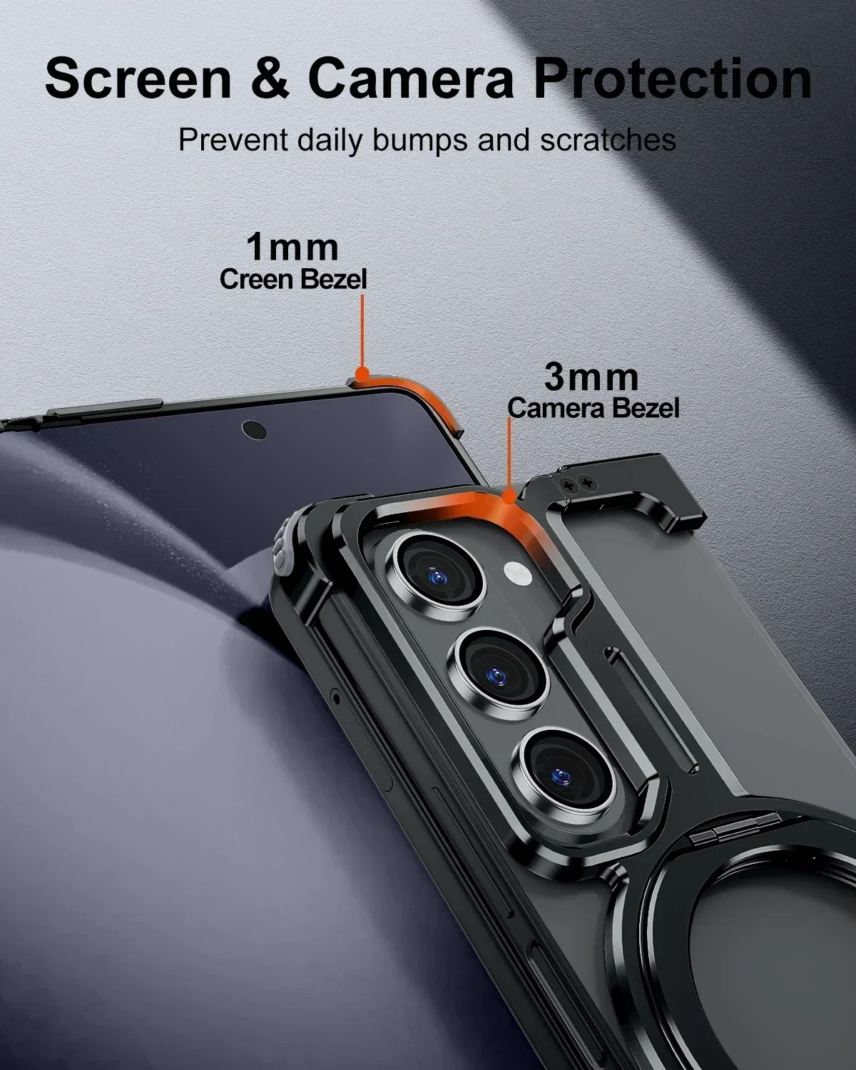 Eary Magnetic for Samsung Galaxy Z Fold 6 5 Case Compatible with MagSafe Aluminium Shockproof Protective Cover Frameless Bumper