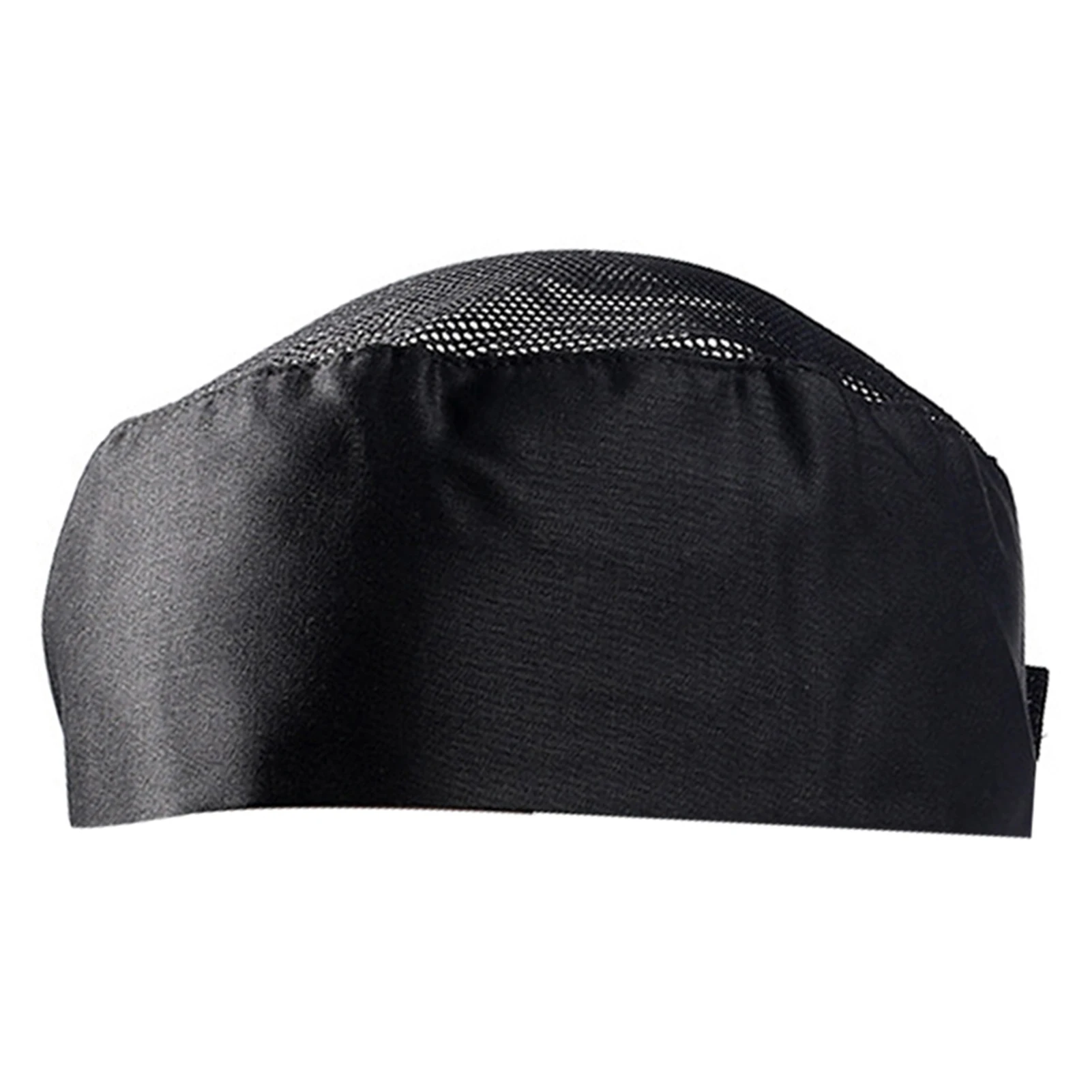 

Kitchen Japanese Korean Chef Hat Unisex Elastic Kitchen Cooking Cap Gift for Sushi Men Black/White