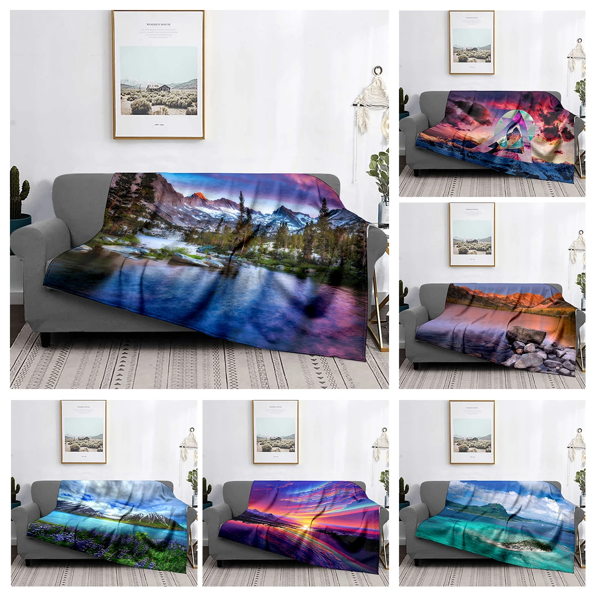 

Home decoration plush Sofa blanket Colorful Animal Bedspread on the bed anime fluffy soft blankets thick blanket for winte