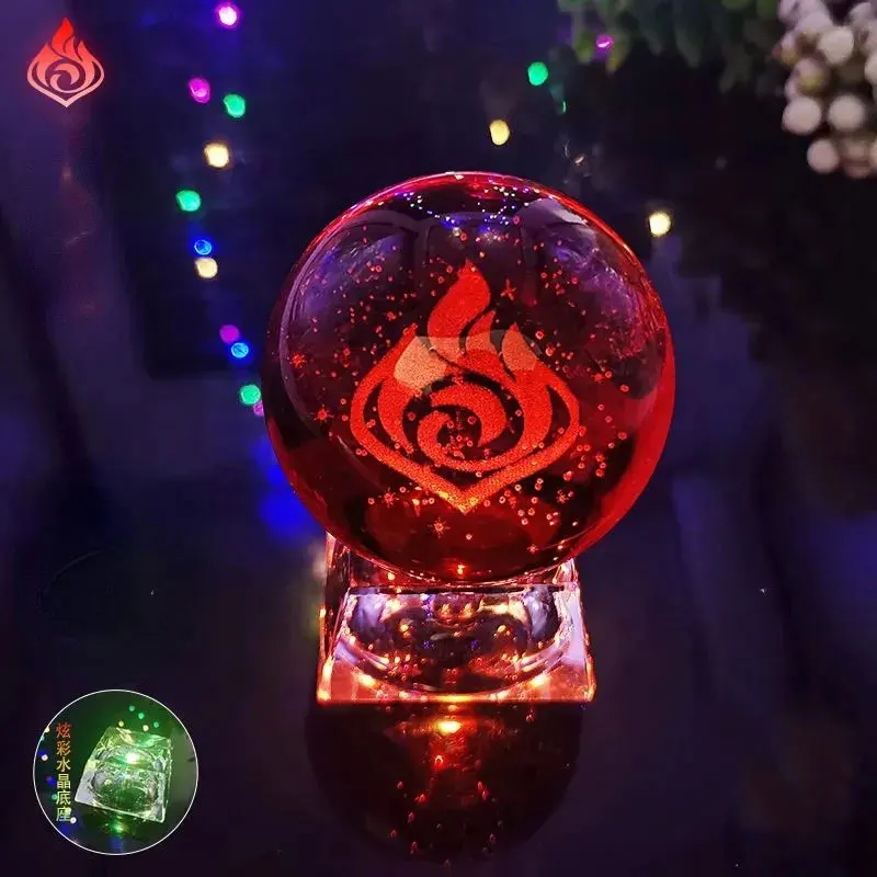 Genshin Impacto Deus Da Versão Led Bola De Cristal Cosplay Anemo Electro  Hydro Pyro Geo Cryo Dendro Presentes Adereços Estatuetas - Adereços De  Festa - AliExpress