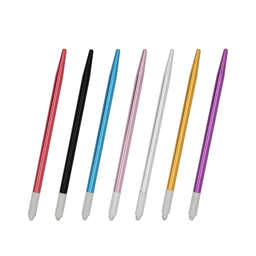 

25PCS Microblading Pen Permanent Makeup Products Disposable Blades Handle Tattoo Tool Accessories 3D Embroidery Manual Pen