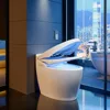 Built-In Bidet,Auto Open Close,One Piece Bidet Toilet Auto Flush Heated Seat,1.27GPF Tankless Bidet  LED Display,Foot Sensor 1
