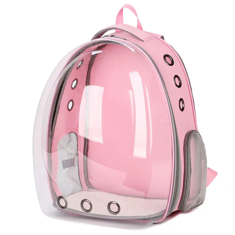 Cat bag breathable portable pet carry backpack cat and dog outdoor travel backpack transparent space style pet cat bag