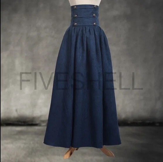 Jupe Longue Victorienne Steampunk - Style Gothique Rétro Pour Cosplay Et Fêtes !