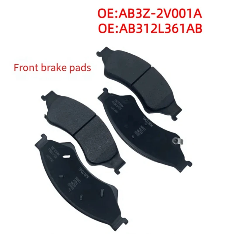 4Pcs Car Front Brake Pad For Ford Ranger Mustang Raptor F150 AB3Z-2V001A AB3Z-2V001-A AB3Z2V001A-A53R