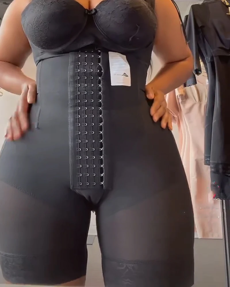Backless Shapewear With 3 Hooks High Compression Women Open Bust Body Shaper Bodysuit For a Sexy Look Fajas Colombianas