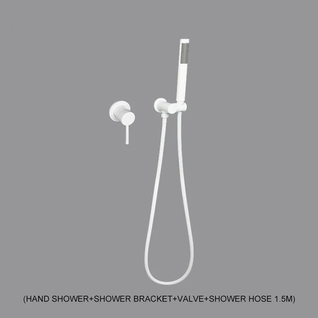 Montaggio a parete bagno doccia rubinetto Douche miscelatore a scomparsa rubinetti con doccetta bagno Spray Conjuntos De Acessory Para Banheiro 2