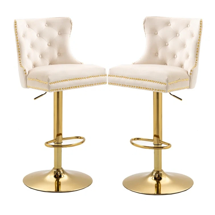 

Light luxury lifting bar chair bar rotating front desk chair bar stool bar island stool