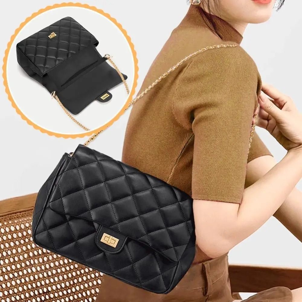 Practical PU Wallet Insert for Chain Strap Soft with D Rings Purse Insert Organizer Purse Insert Women