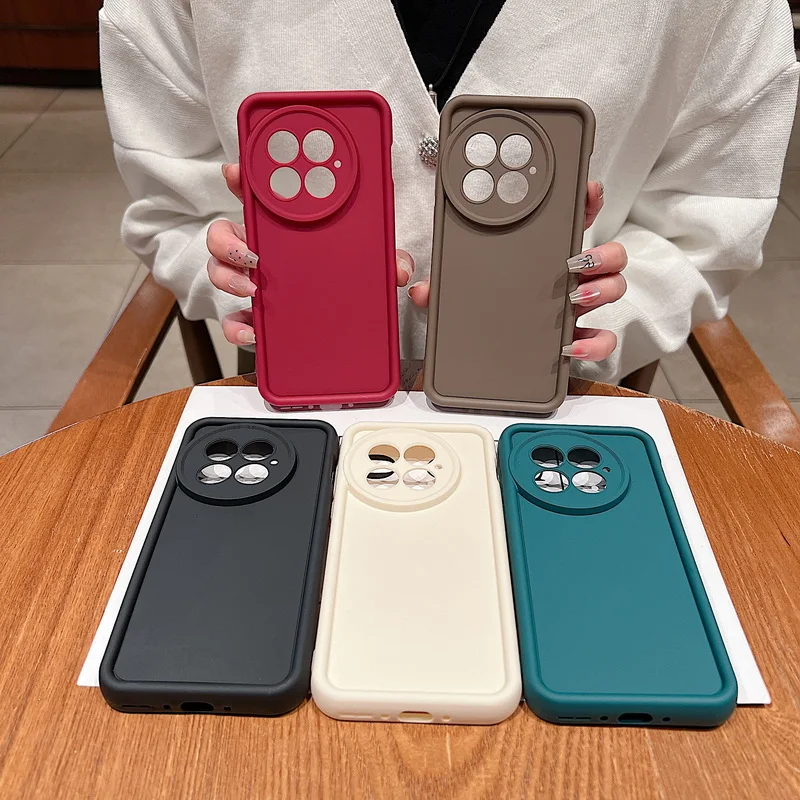 Soft Silicone Shockproof Slim Solid Color TPU Phone Case Cover