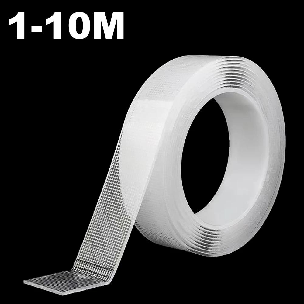 10M Nano Tape Super Strong Double Sided Tape Adhesive Non-slip Tape  Reusable Waterproof Transparent Tape for Kitchen Bathroom - AliExpress