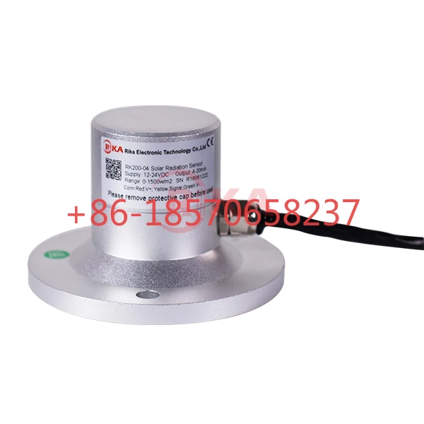 

RIKA RK200-04 Silicon-Cell Principle RS485 Output Sun Tracking Solar Radiation Sensor for 300-3000nm