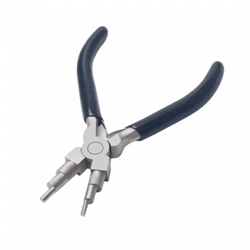 

Black 6 In 1 Round Nose Pliers for Wire Wrapping / Jewelry Making / Loop Making Durable Bail Making Pliers