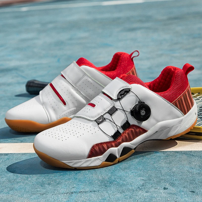 New Badminton Shoes Men Women Professional Badminton Sneakers Light Weight Tennis Sneakers Anti Slip Table Tennis Shoes