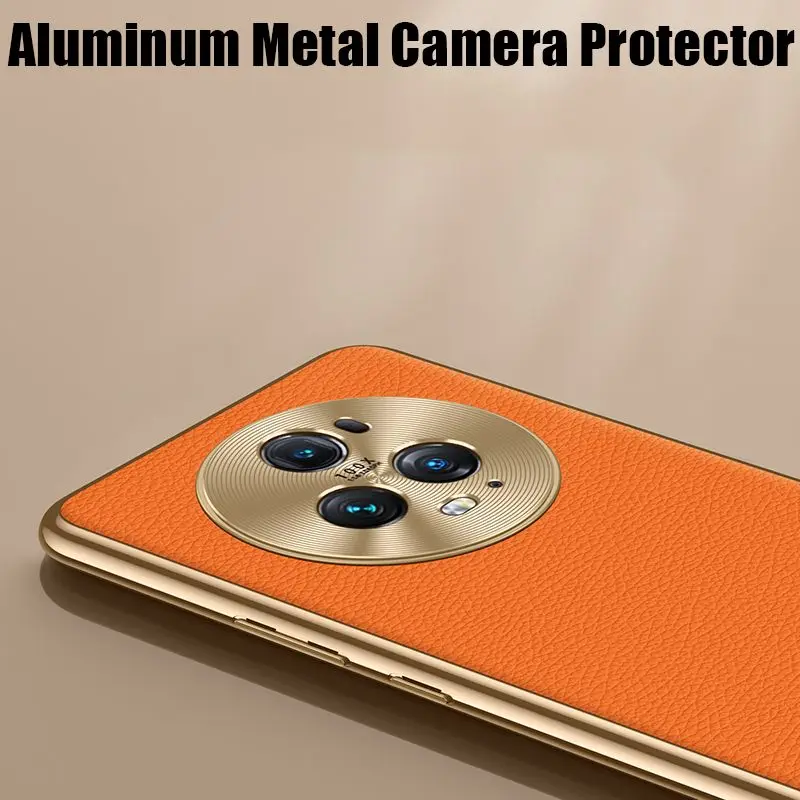 Fashion Genuine Leather Soft TPU Back Cover Case for Honor Magic 4 5 Pro Ultimate Huawei Mate 50 40 Pro RS