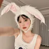 Cute Rabbit Bunny Ears Hat for Women Girls Kawaii Earflap Cap Warm Head Warmer Winter Hat Girls Beanie Halloween Bunny Hats 3