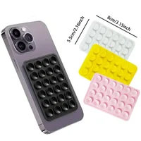 Silicone Suction Phone Holder Mat Multifunctional Suction Cup Wall Stand Square Anti-Slip Single-Sided Case Mount Back Sticker 3