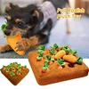 Dog Toys Snuffle Mat for Pet Plush Carrot Toy Mat Innovative Plush Vegetable Field Pull Radish Plush Carrot Dog Interactive Toys 6