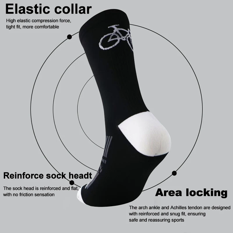1/3pairs Professional Cycling Socks Sweat-Absorbing Breathable Road Bicycle Socks High Quality Outdoor Racing Cycling Socks