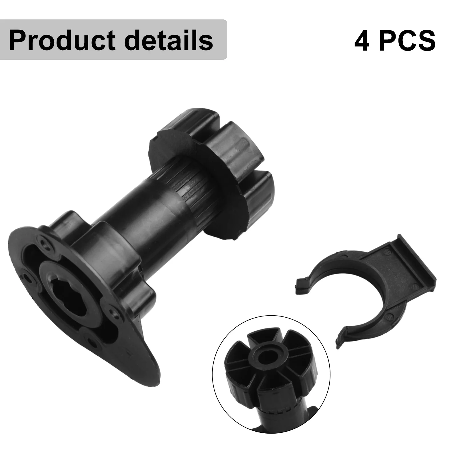 Adjustable Height Furniture Feet Stands for Cabinets, Tables, Sofas, and Wardrobes – Set of 4
