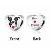 FC Jewelry Fit Original Charm Bracelet 925 Sterling Silver BFF Friendship Best Friends Forever Bead For Making Women Berloque 5