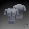 Anime Graphic Compression Shirts for Men Athletic Quick Dry Tshirts Tees Tops Gym Workout Undershirts Short Sleeve Rash Guard 4