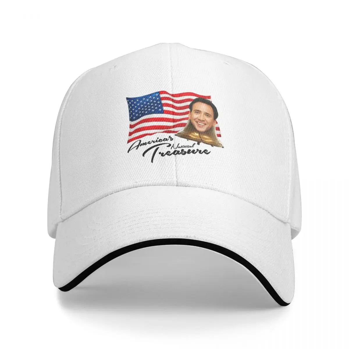 

America's National Treasure - Black Text Cap Baseball Cap thermal visor sunhat military tactical cap men's hats Women's