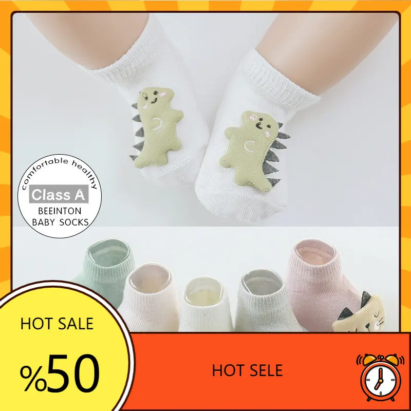 Cute Cartoon Baby Socks Summer Autumn Cotton Animal Doll Children