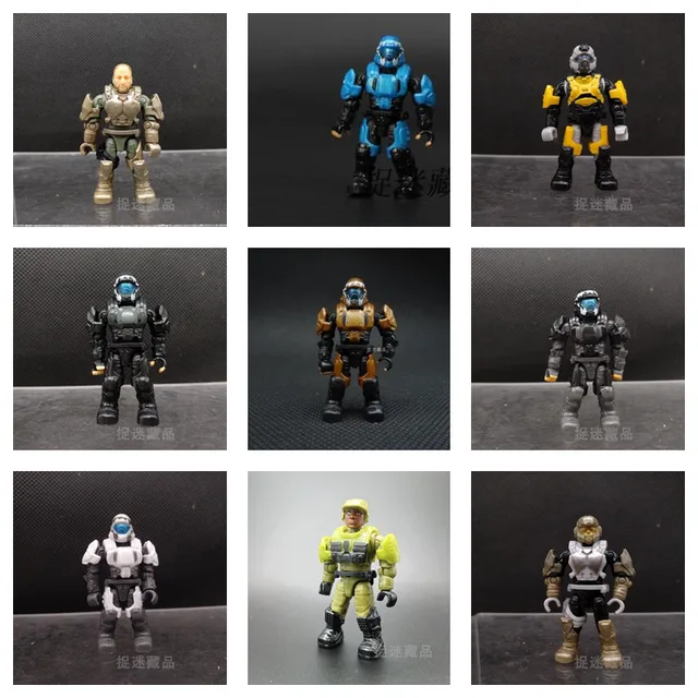 Mega Bloks Halo Bulk Mini Action Figure Anime Movable Soldiers Dolls Assemble Building Blocks Boys Collection Model Toys 5.5Cm 1