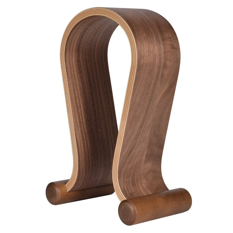 

Wood Headphone Stand, Headphones Hanger Holder Mount, Gaming Headphones Display, Stylish Desk Headset Holder Easy Install