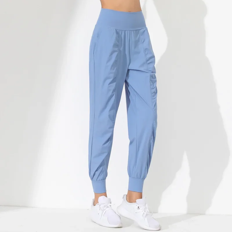 Quick Dry Fitness Pants Yoga Running Loose Trousers Elastic Waist Sports Long Trousers Autumn Exercise Loose Leggings