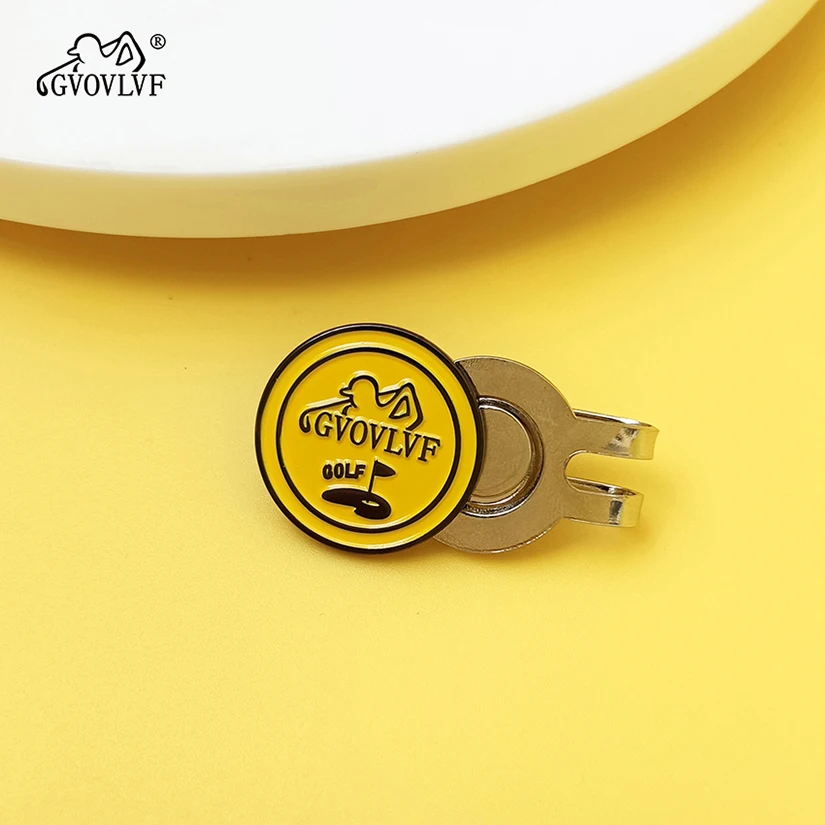 1pc GVOVLVF Golf Ball Marker with Magnetic Hat Clip Men and Women Golf Accessories and Gift Ideas Stylish Minimalist 25mm